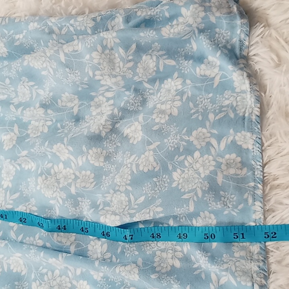 ♥️ONE DAY SALE Eloquii Blue White Floral Sleeveless Tank Bed Midi Dress - Picture 7 of 9